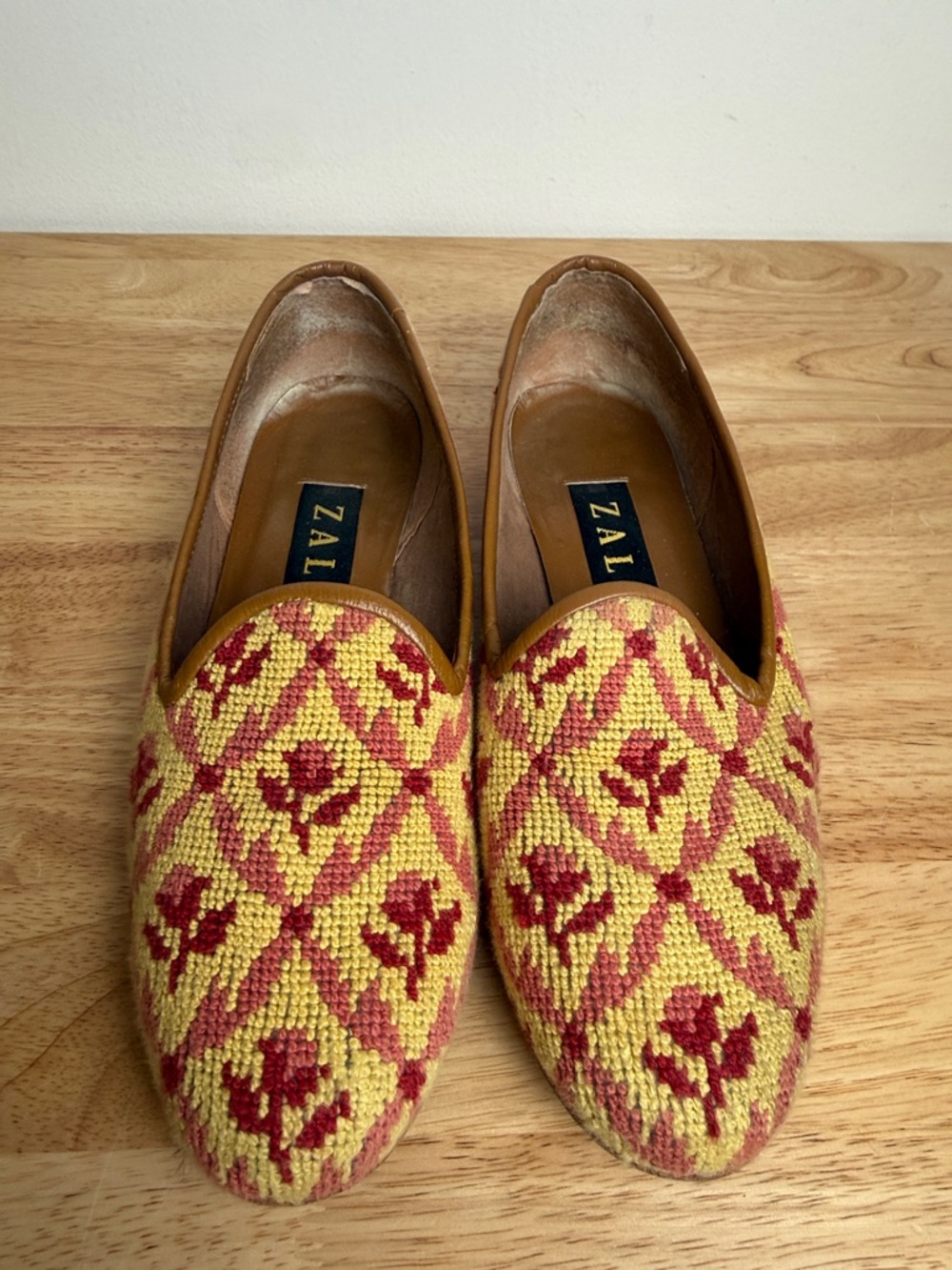 ZALO FLOWER Patterned Women's Slip-On Flats